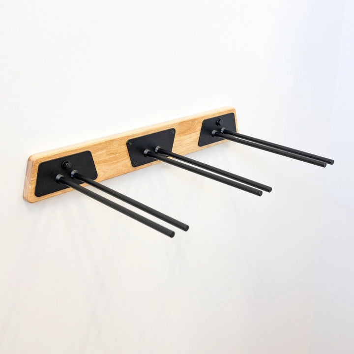 BLAT Wood Ski Storage Rack for 6 Pairs of Skis