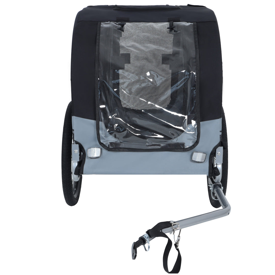 Large Folding Bike Trailer for Dogs – 66LB Capacity All-Terrain Pet Carrier