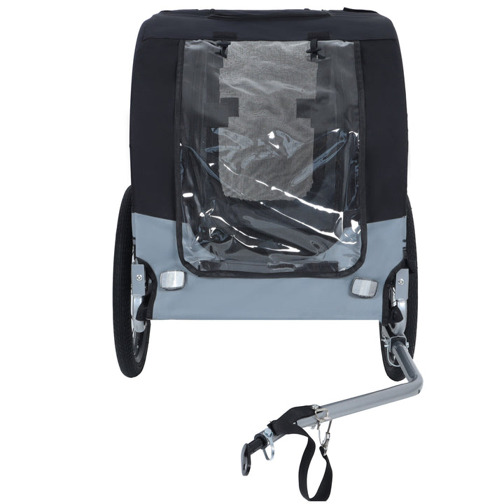 Large Folding Bike Trailer for Dogs – 66LB Capacity All-Terrain Pet Carrier