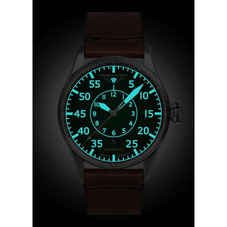 Aviation Flight Control Watch with Green Dial
