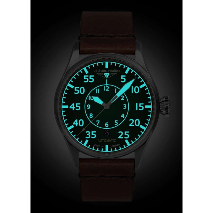 Aviation Flight Control Watch with Green Dial