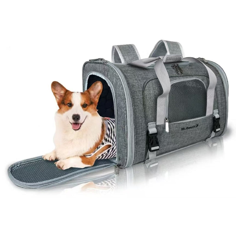 Mr. Peanut's Monterey Series Airline Compliant Horizontal Backpack Pet Carrier