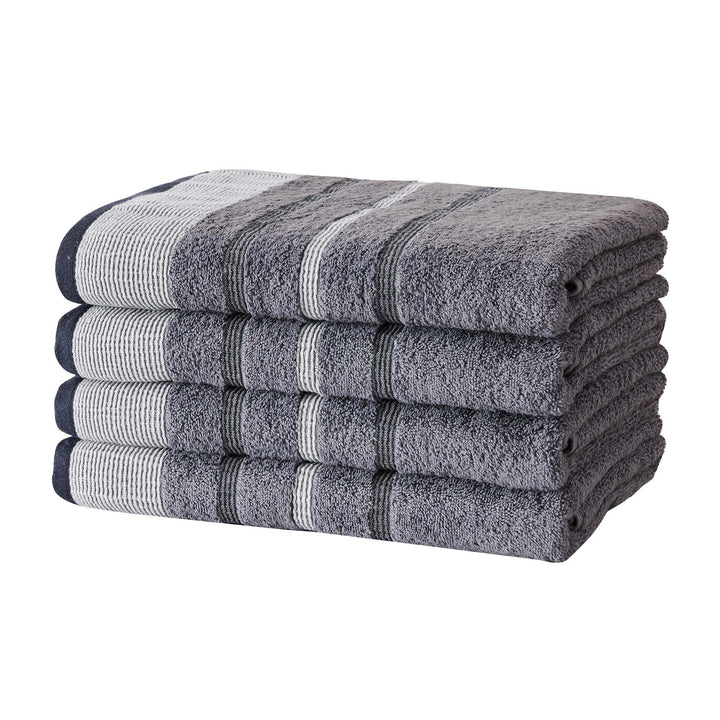 Cotton Stripe Bath Towel Set - Noelle Collection