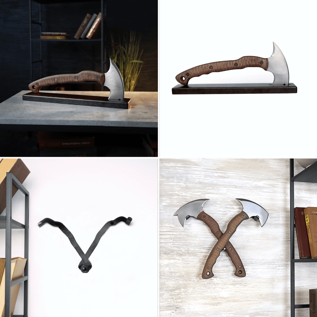 Combat tomahawk "Barong" with polymer composite handle