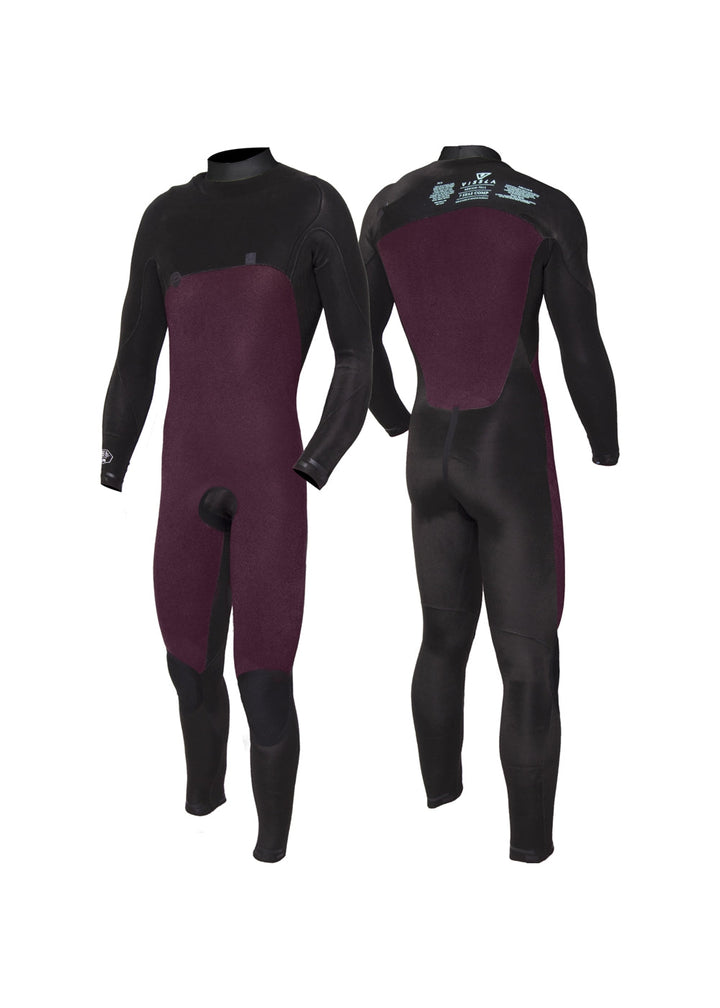 7 Seas Comp 4-3 Full Chest Zip Wetsuit
