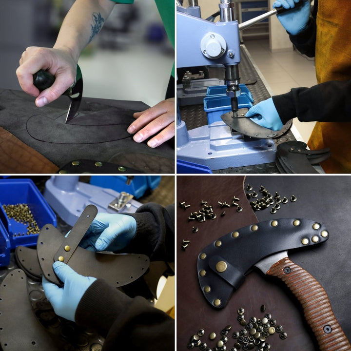 AncientSmithy Compact tactical tomahawk with blade and polymer composite handle