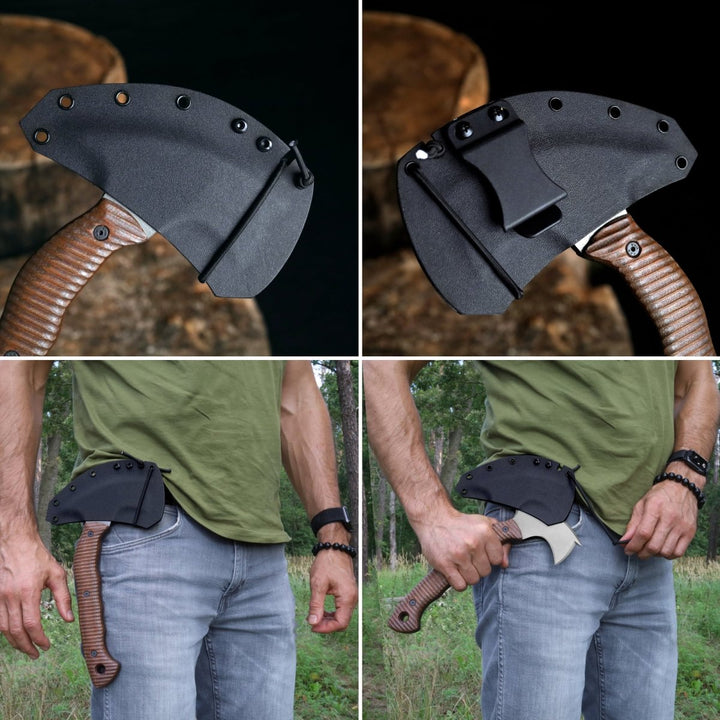 AncientSmithy Compact tactical tomahawk with polymer composite handle