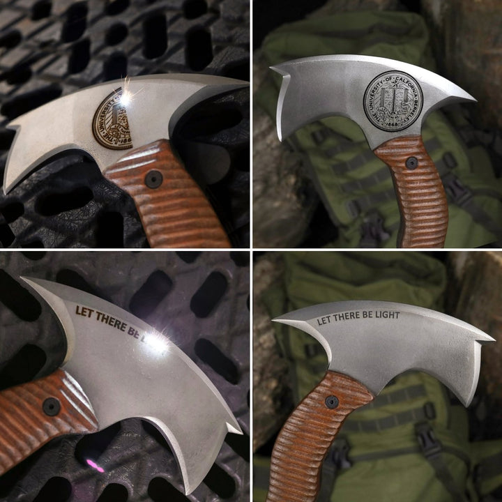 AncientSmithy Compact tactical tomahawk with polymer composite handle