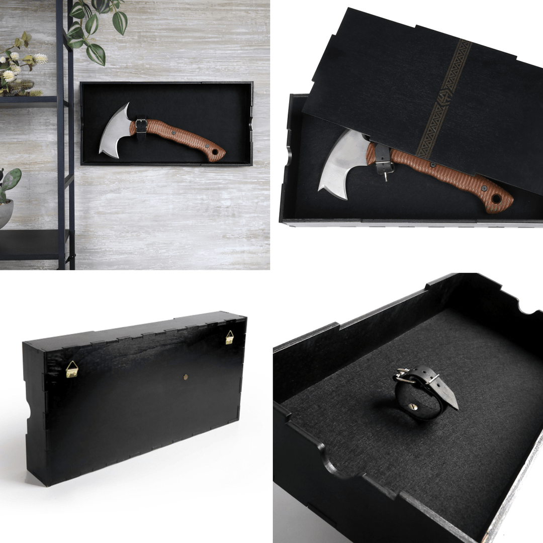 AncientSmithy Compact tactical tomahawk with polymer composite handle