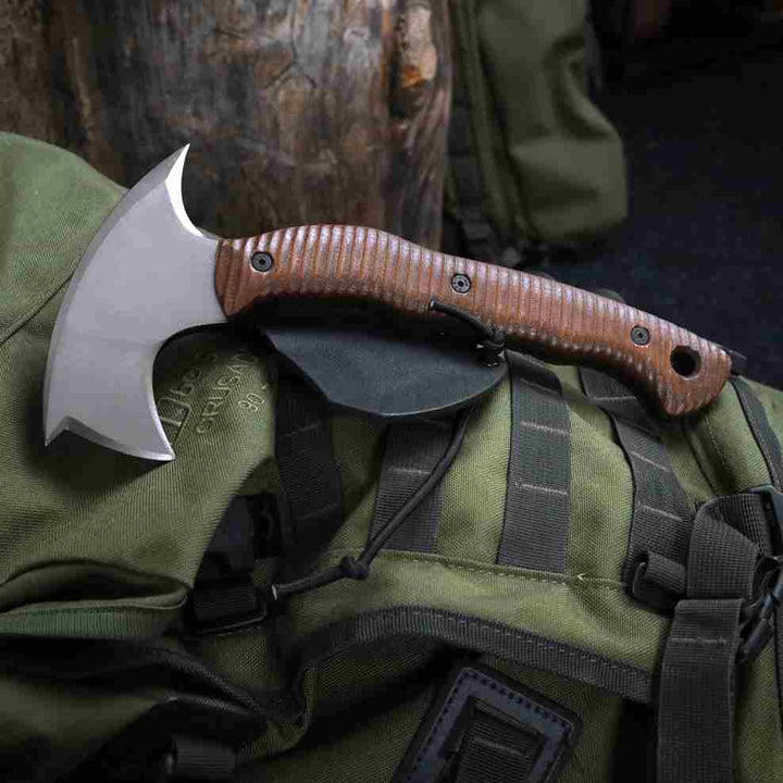 AncientSmithy Compact tactical tomahawk with polymer composite handle