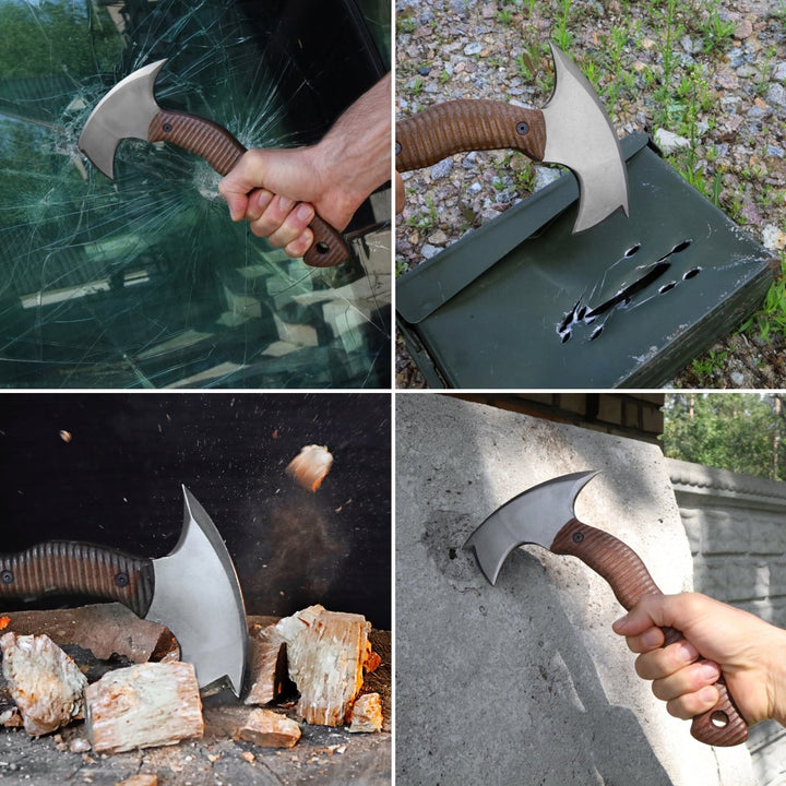 AncientSmithy Compact tactical tomahawk with polymer composite handle