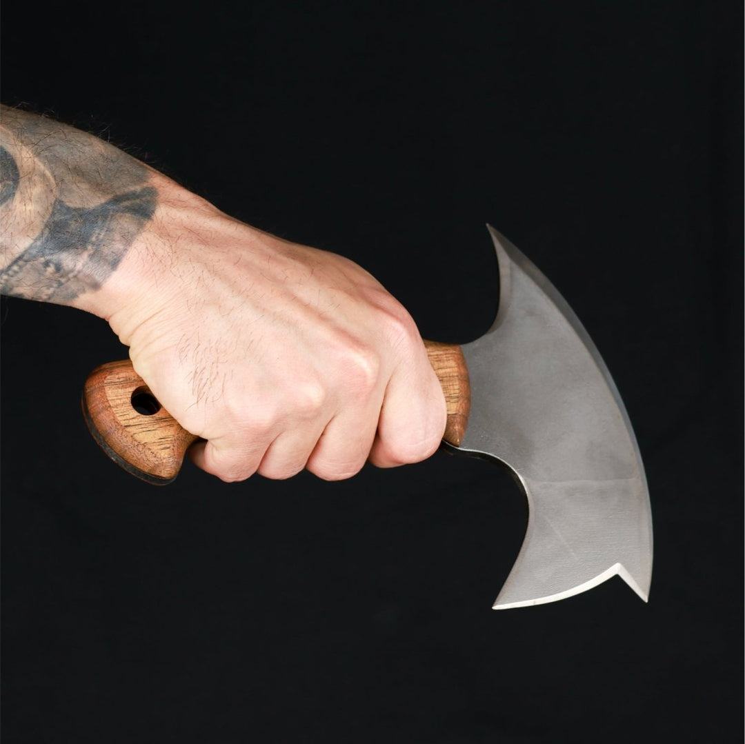 AncientSmithy Compact tomahawk "NIKIDO" with engraved handle