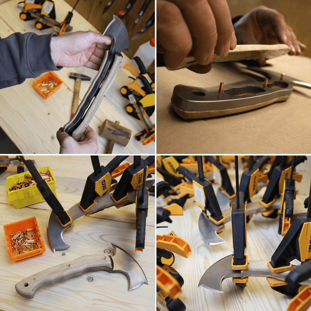 Compact tomahawk "Tahu" with wooden handle