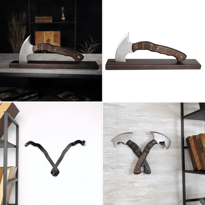 Compact tomahawk "Tahu" with wooden handle