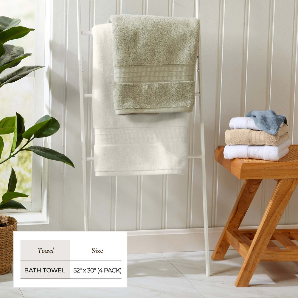 Premium Cotton Bath Towel Set - Chiara Collection