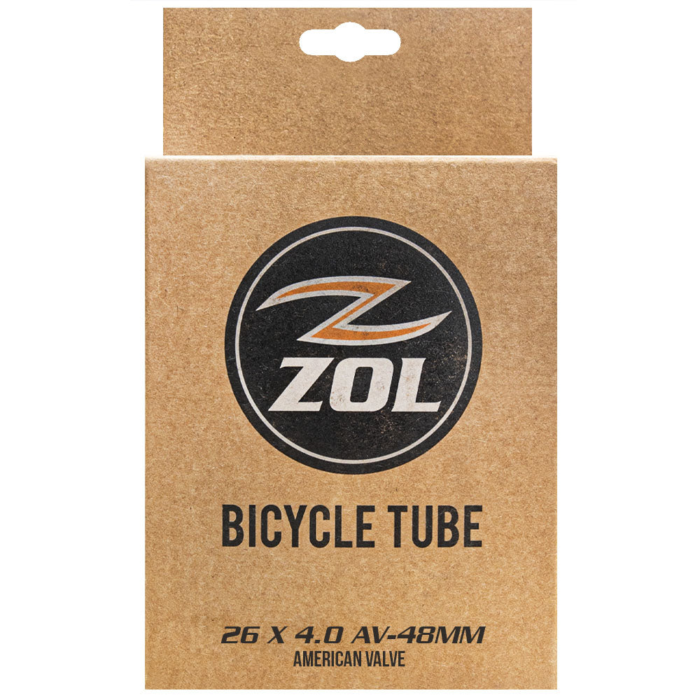 Zol Multipack Fat Tire Bike Bicycle Inner Tube 26"x4.0 Schrader Valve 48mm