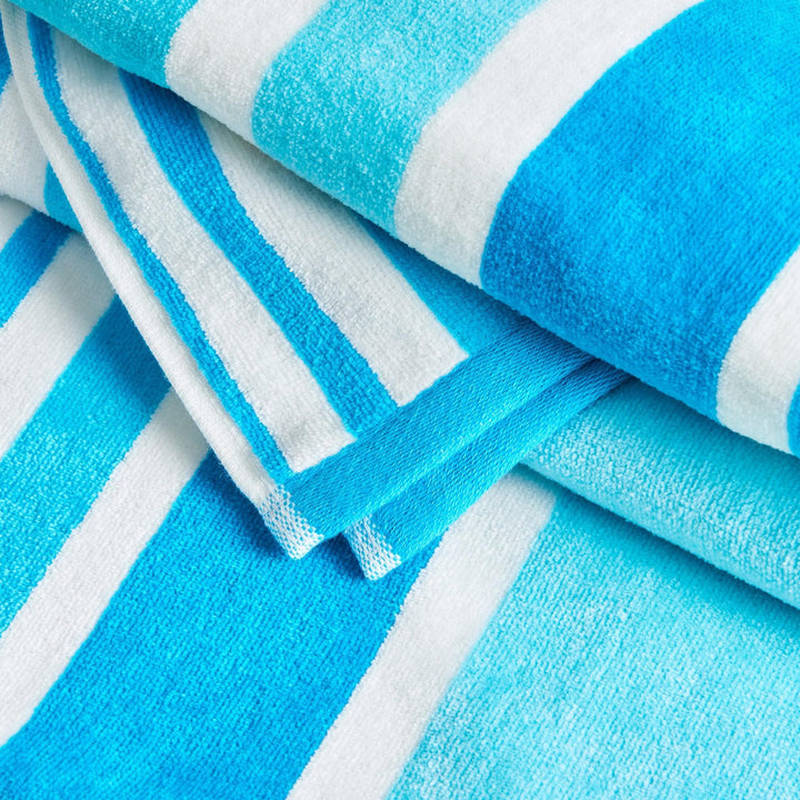 Cotton Velour Cabana Beach Towel - Novia Collection