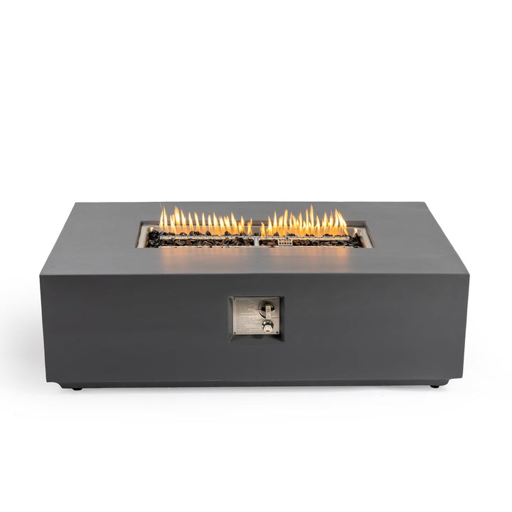 Volon Modern Rectangular Fire Pit Table