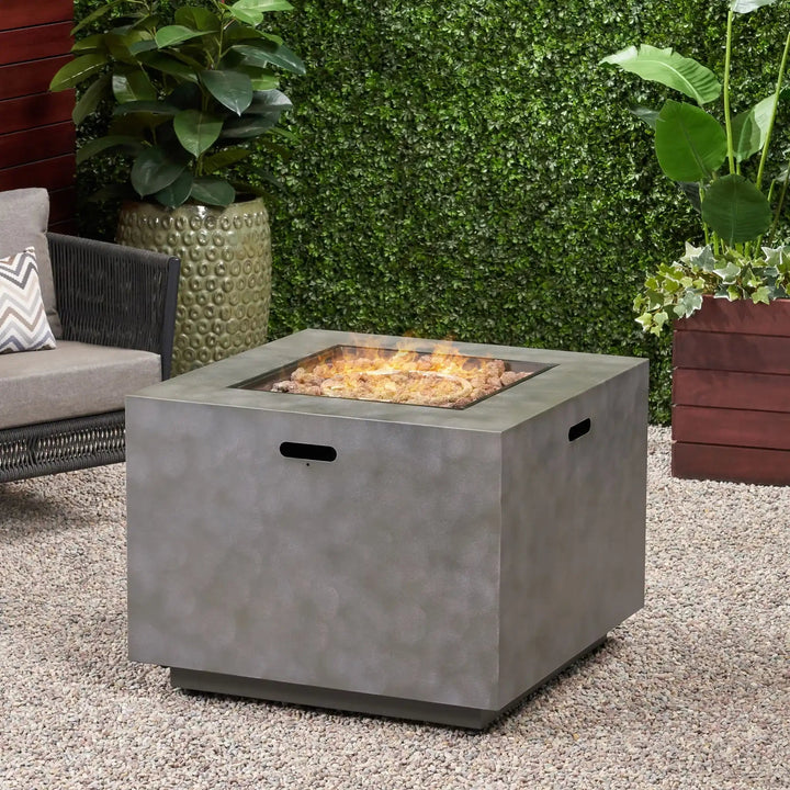 Outdoor Patio Fire Pit Table with 50,000 BTU Heat
