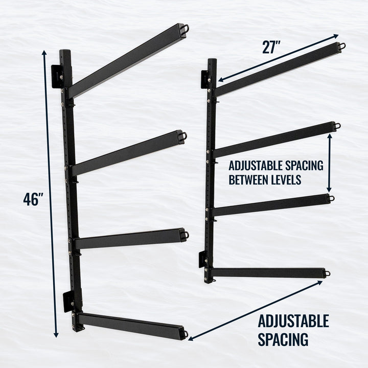 Shenandoah Elevated Kayak Storage Rack for Outdoors