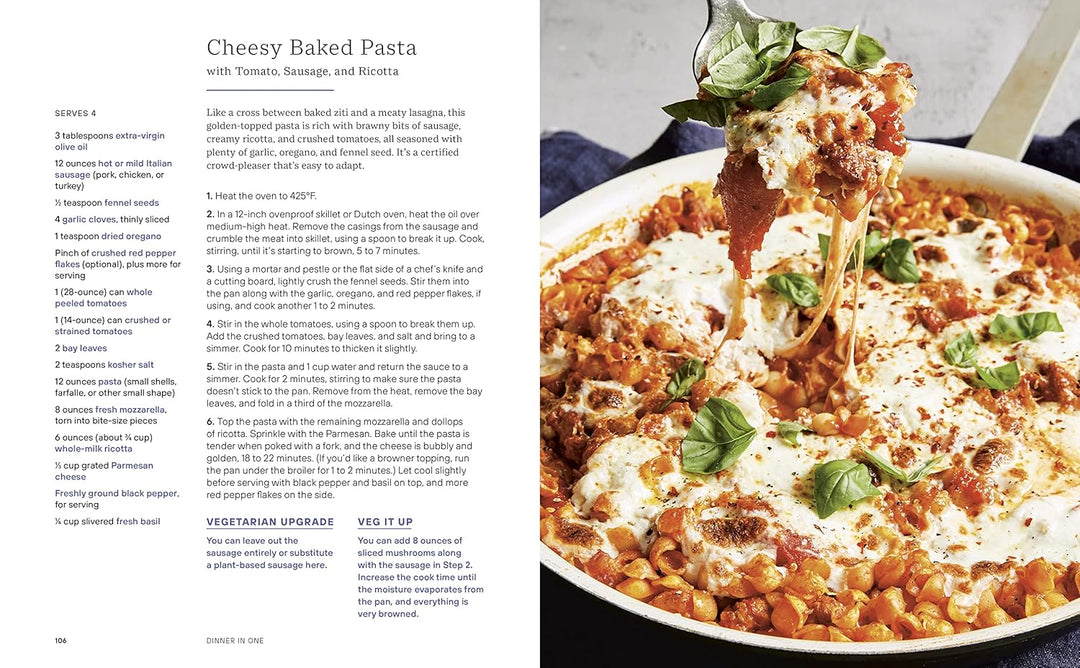 Dinner in One: Exceptional & Easy One-Pan Meals: A Cookbook Spiral Bound