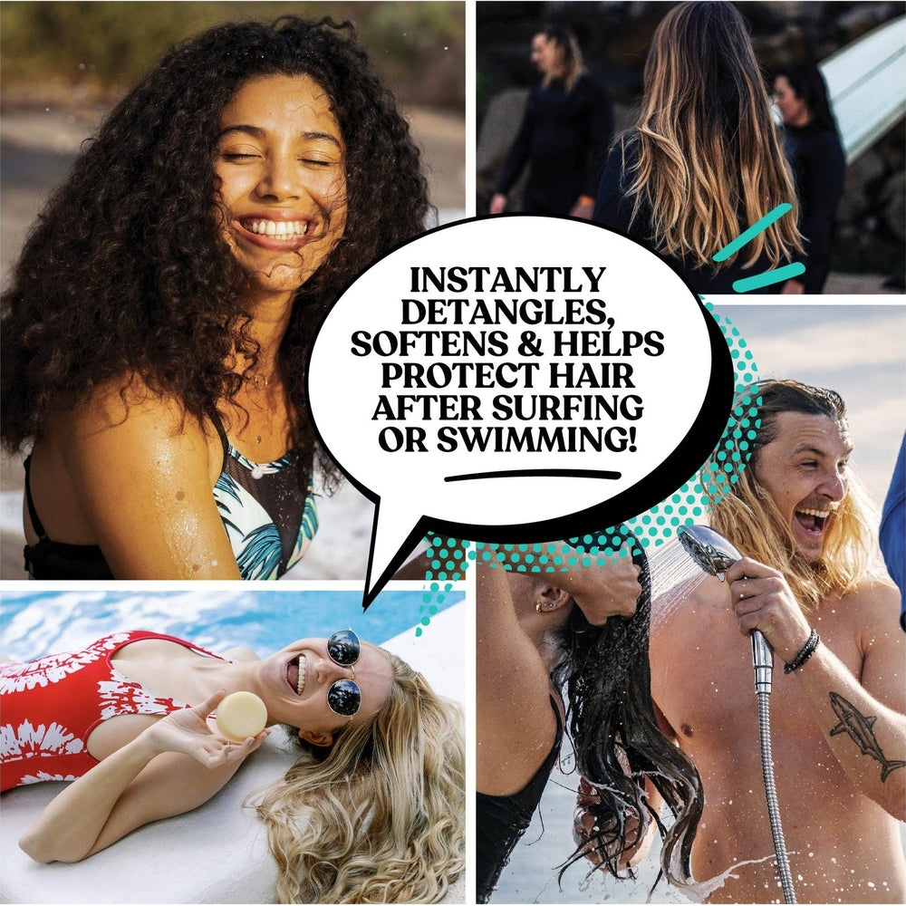Mini Dip Sun Shield: Conditioner Bar & After Swim Detangler Fragrance Free