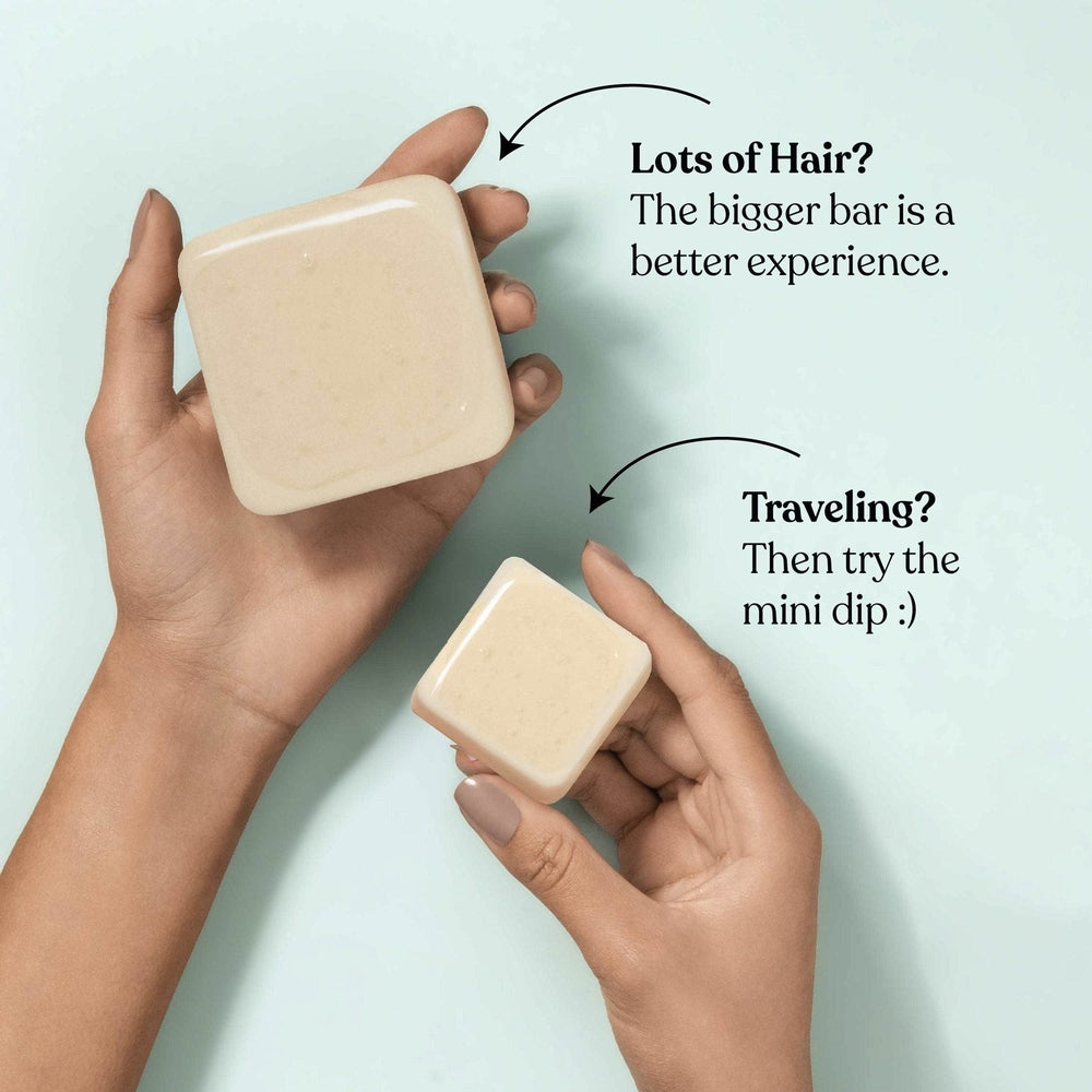 Mini Dip Color Safe Shampoo Bar for Every Day - Rose & Matcha Tea