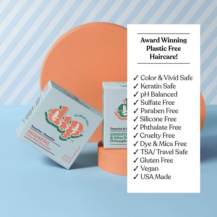 Color Safe Shampoo Bar for Every Day - Tangerine & Honeydew