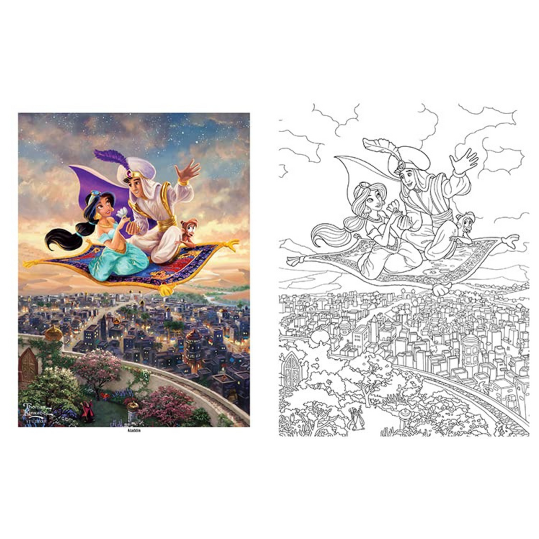 Disney Dreams Collection Thomas Kinkade Studios Disney Princess Coloring Book Spiral Bound