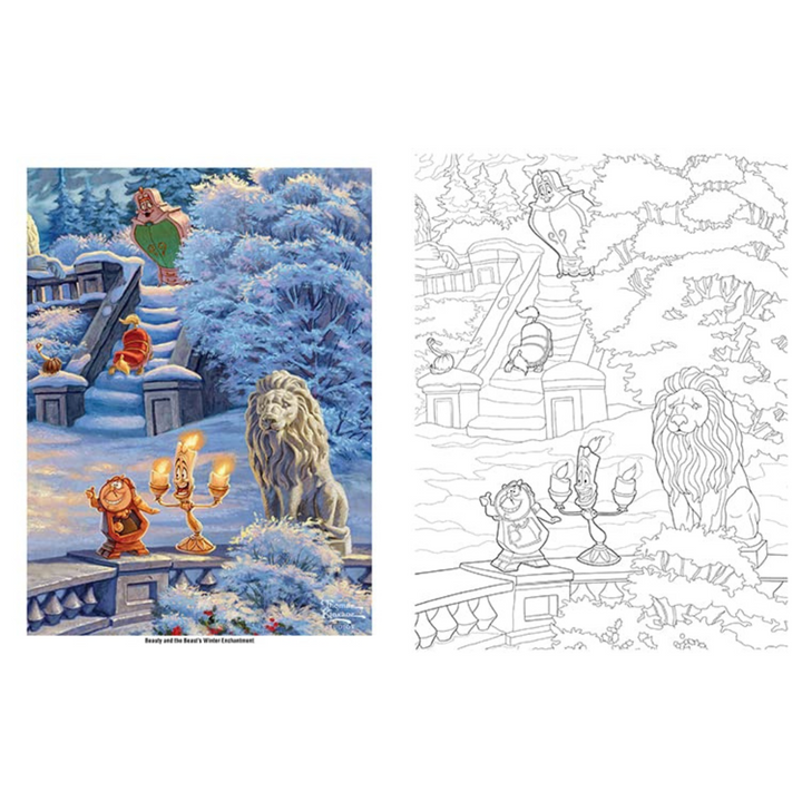 Disney Dreams Collection Thomas Kinkade Studios Disney Princess Coloring Book Spiral Bound