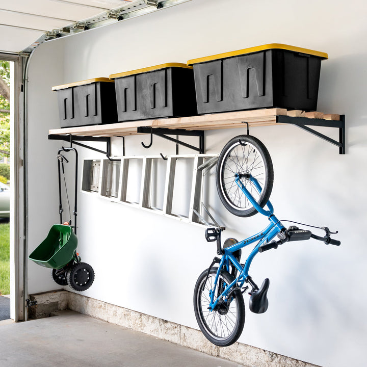 DIY Heavy Duty Wall Shelf Brackets for Storage