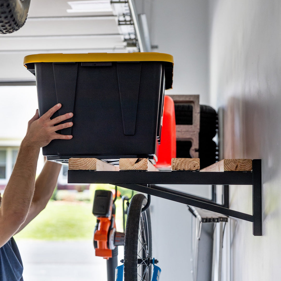 DIY Heavy Duty Wall Shelf Brackets for Storage