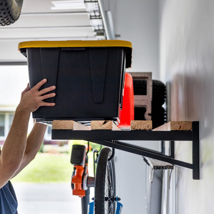 DIY Heavy Duty Wall Shelf Brackets for Storage