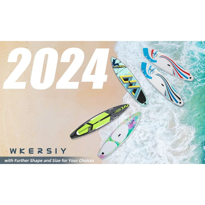 inflatable paddle board 10'6 including sup paddle, paddleboard backpack, pump, leash