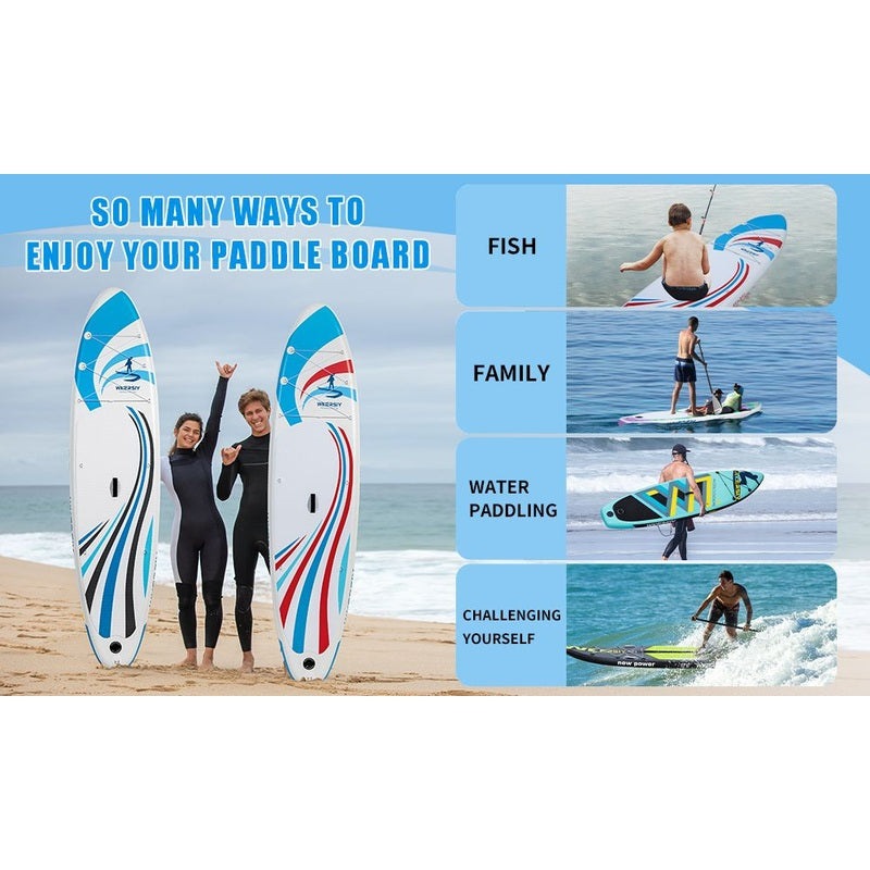 inflatable paddle board 11' Sup including sup paddle, paddleboard backpack, pump, leash