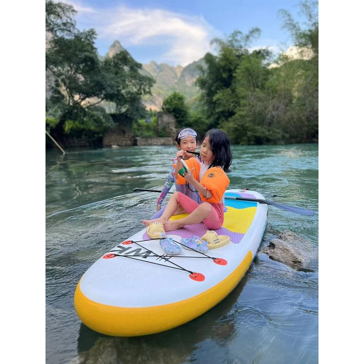 inflatable paddle board 8' Kids Sup including sup paddle, paddleboard backpack, pump, leash