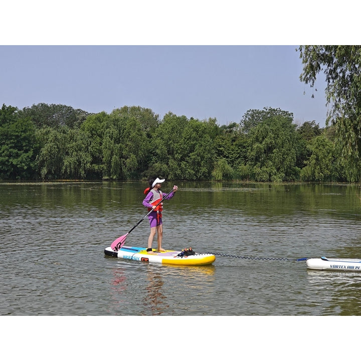 inflatable paddle board 8' Kids Sup including sup paddle, paddleboard backpack, pump, leash