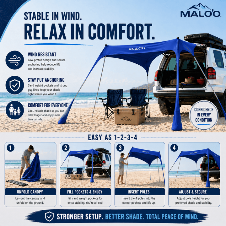 Malo'o Racks Canopy Tent & Vehicle Awning