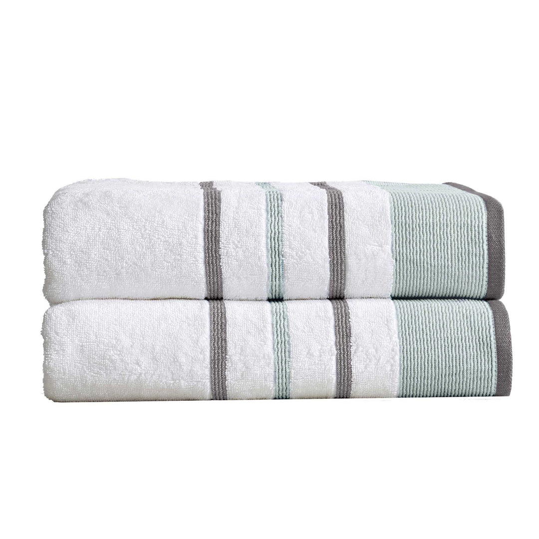 Cotton Stripe Bath Towel Set - Noelle Collection
