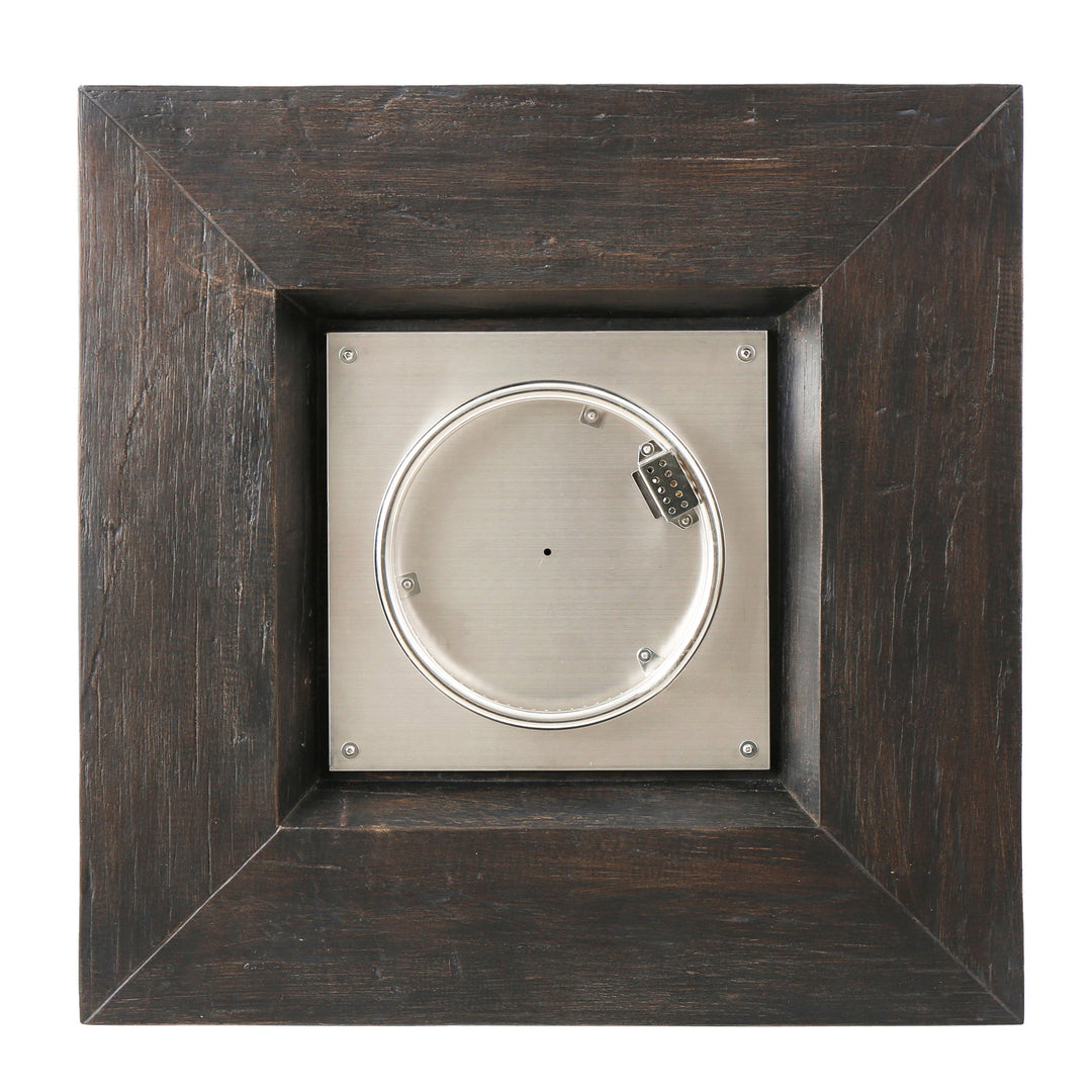 Anchorage 32'' Wood Square MGO Fire Pit Brown - 40,000 BTU