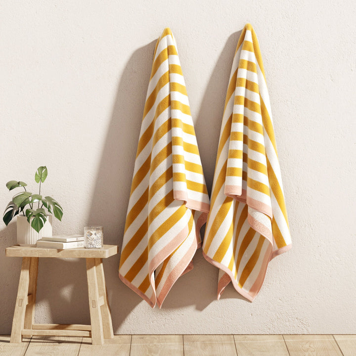 Striped Beach Towel - Oversized Santa Cruz Collection