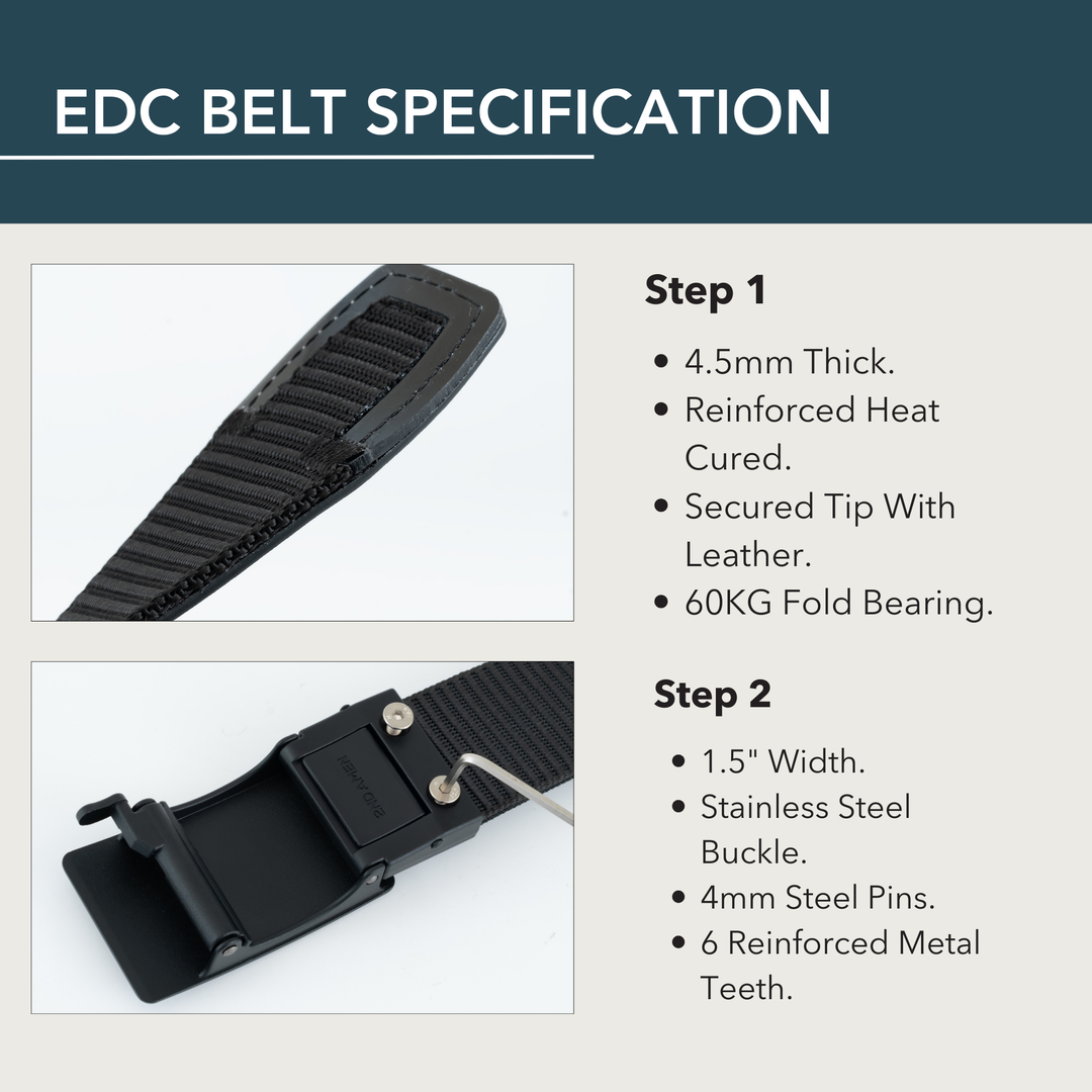 2ND AMEN EDC Hero 1.0 EDC Gun Belt 1.5"