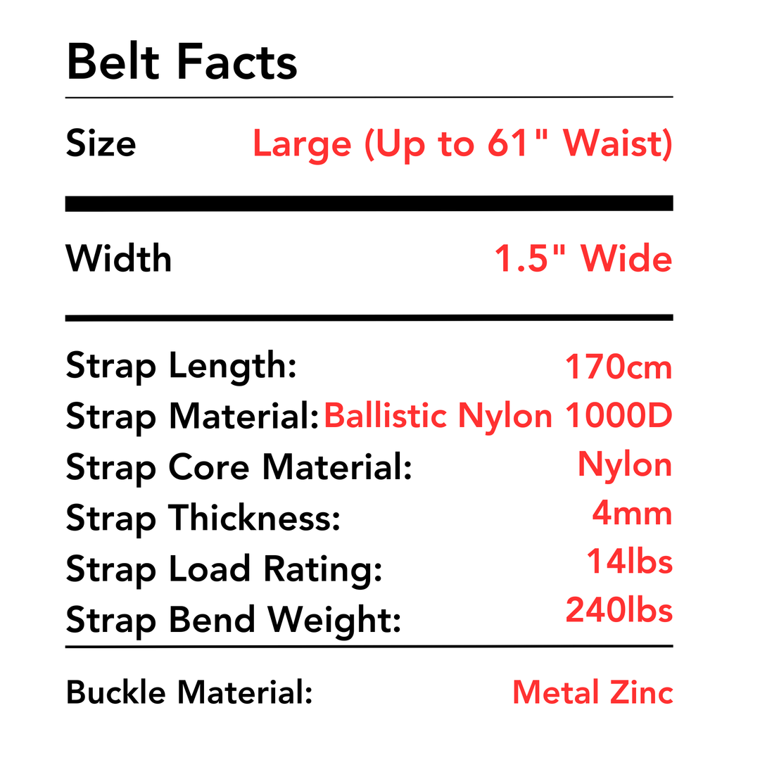 2ND AMEN EDC Hero 1.0 EDC Gun Belt 1.5"