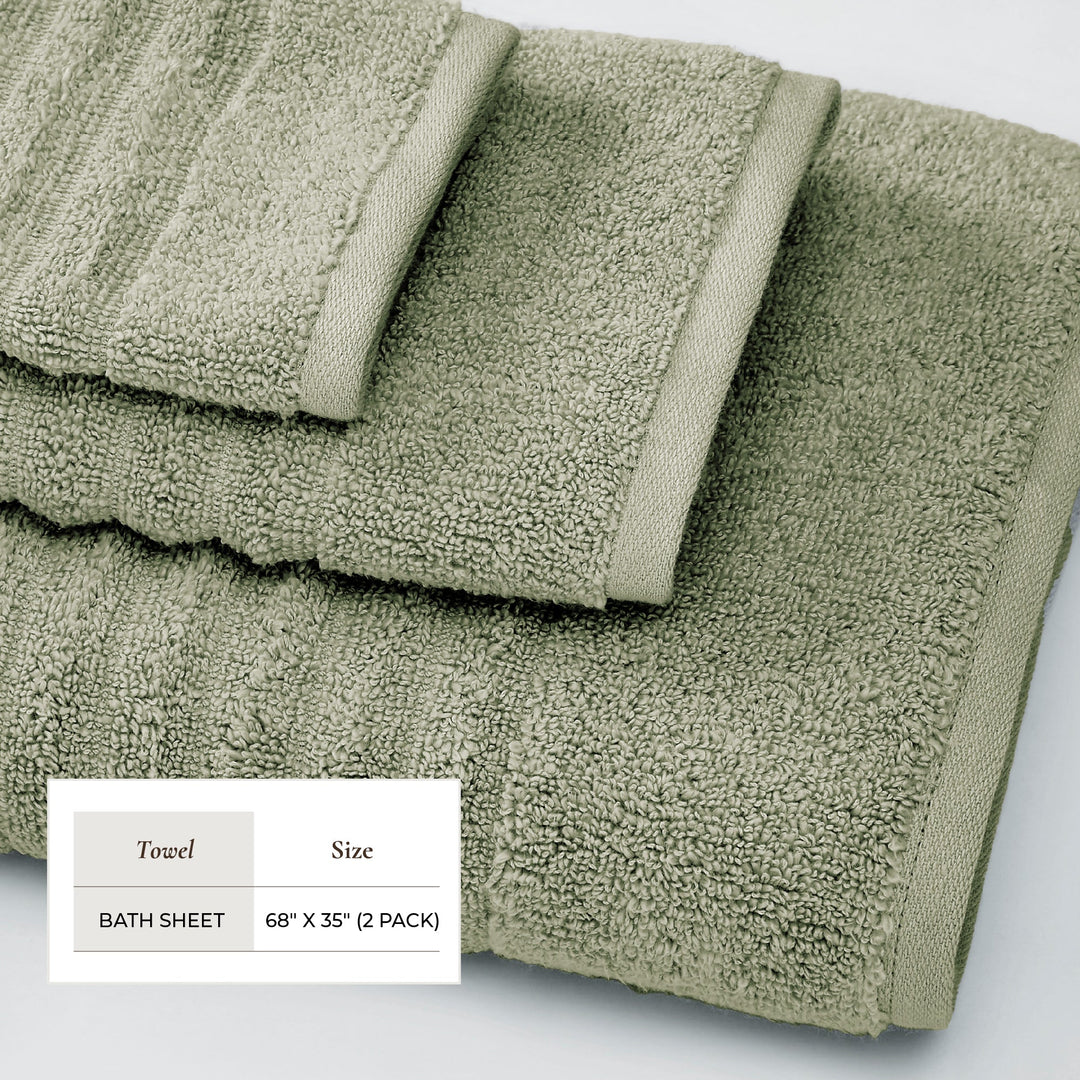Combed Cotton Bath Towels - Karina Collection