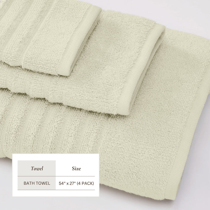 Combed Cotton Bath Towels - Karina Collection