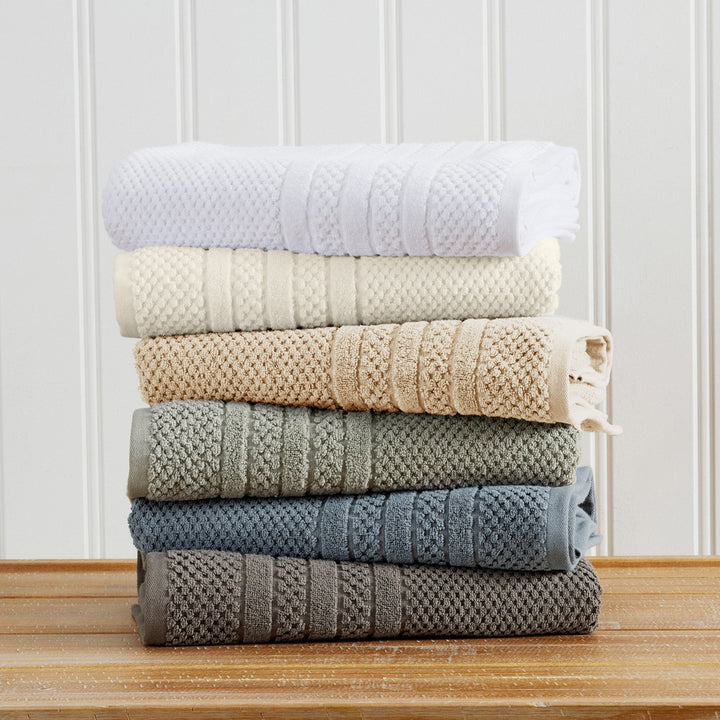 Checkered Jacquard Bath Towel Set - Giuliana Collection
