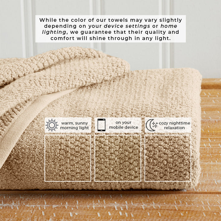 Cotton Woven Bath Towel Set - Marbella Collection