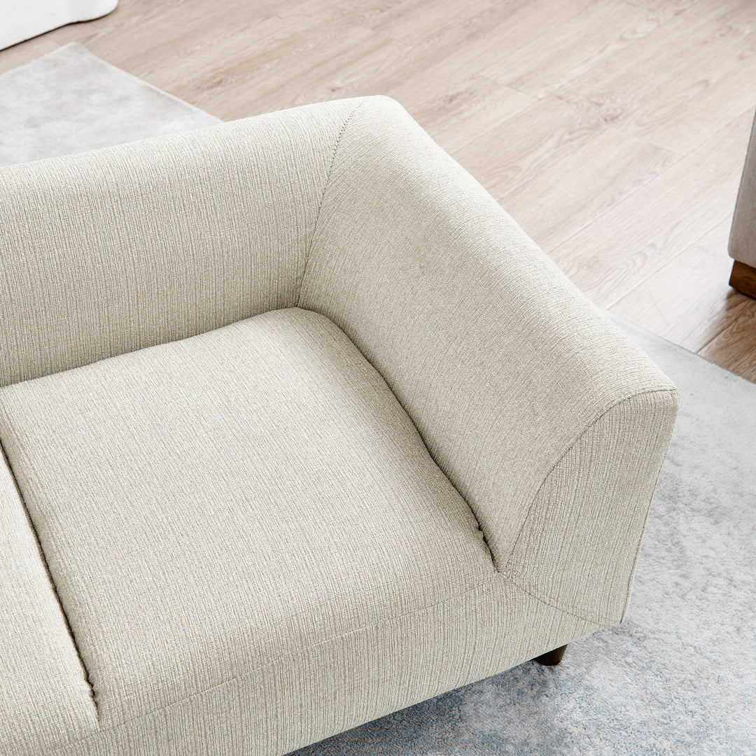 Modern Rectangular Pet Sofa with Backrest and Armrests