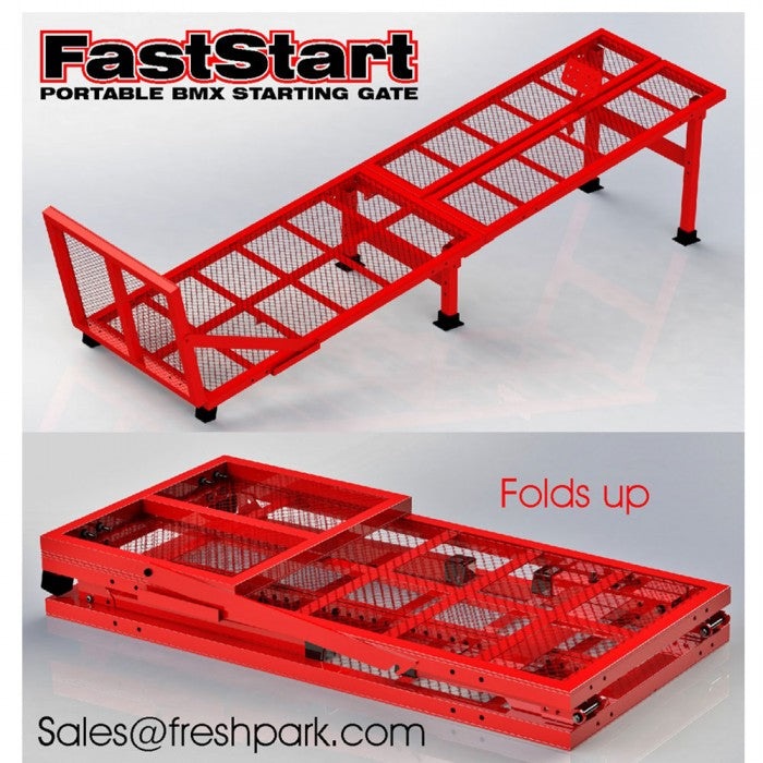 Freshpark BMX FastStart Portable Starting Gate with Grip Tape