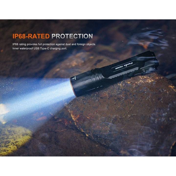 Fenix TK35R Rechargeable High-Performance Tactical Flashlight with UV Output